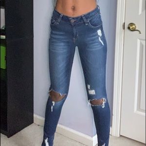 Refuge dark blue skinny jeans